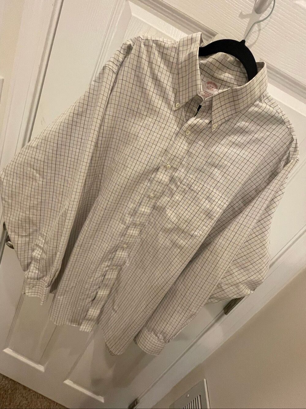 Brooks Brothers Men’s XXL 18-36 Traditional Fit Plaid Button Down Shirt